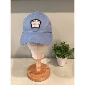 Ocean City NJ New Jersey Hat/Cap Baseball Hat Blue Shark Patch - Youth Size